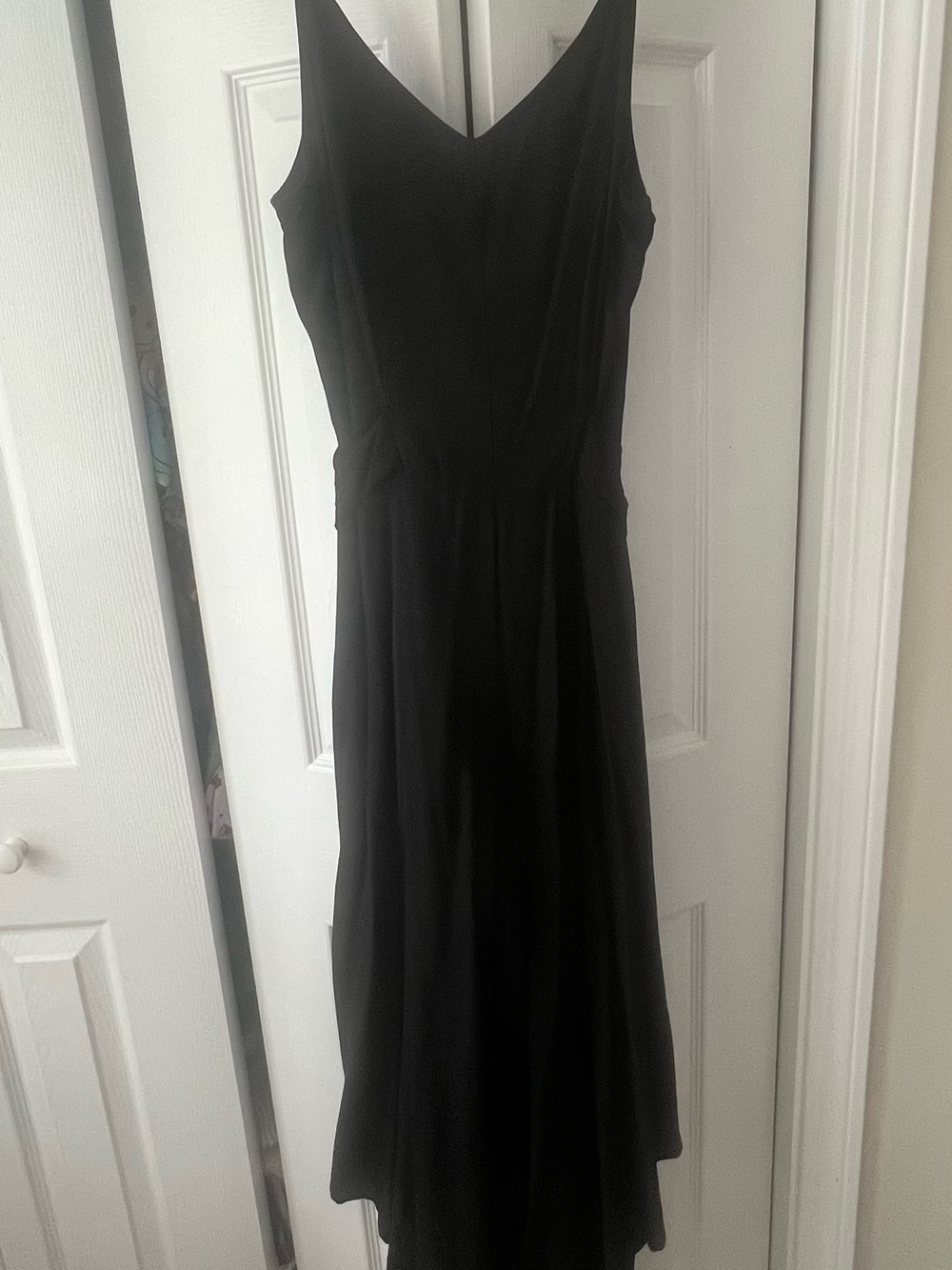 Women’s MSK Black Wide Ruffle Leg Jumpsuit